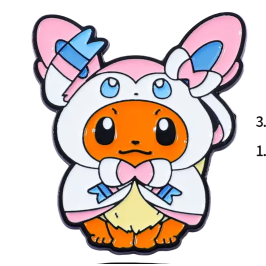 Eevee Sylveon Poncho Pin