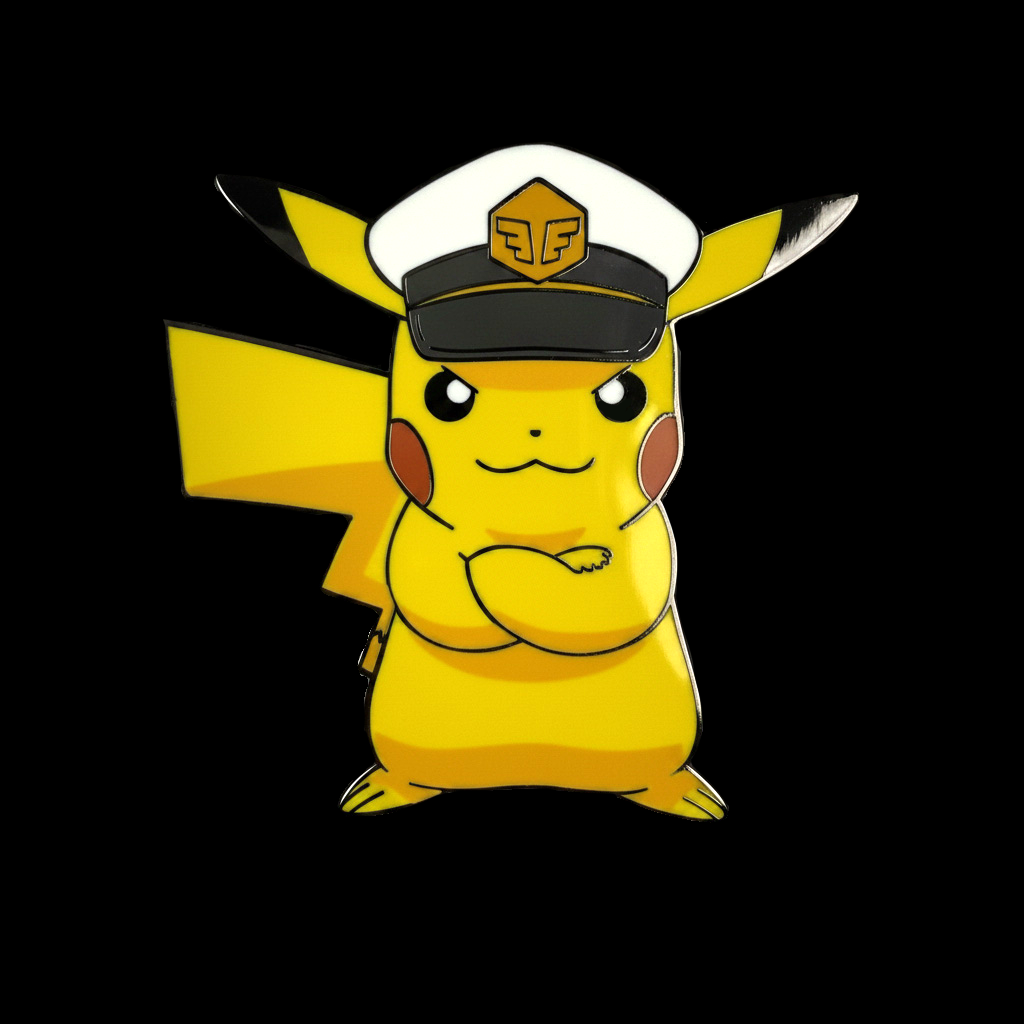 Captain Pikachu Pin