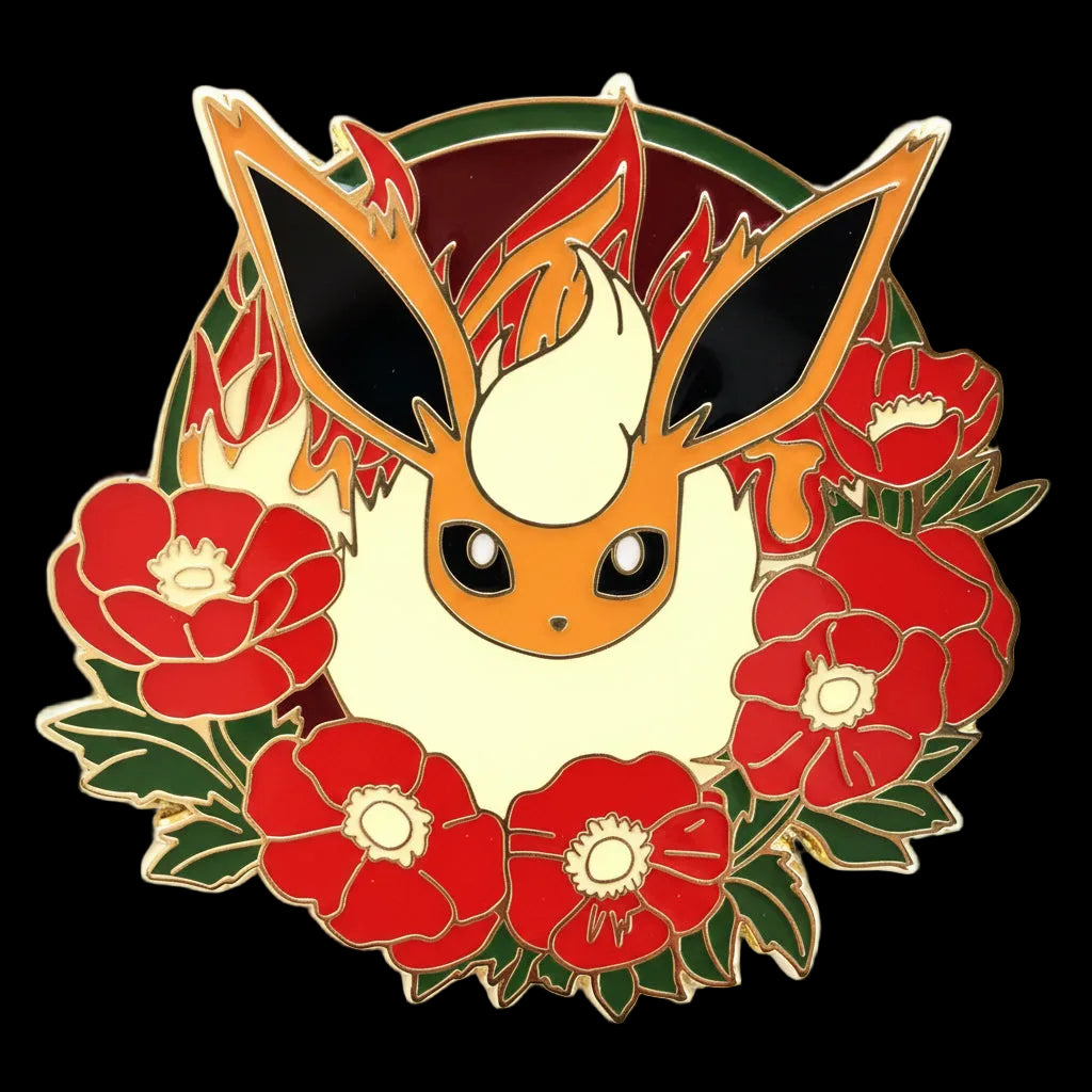 Flareon Floral Pin