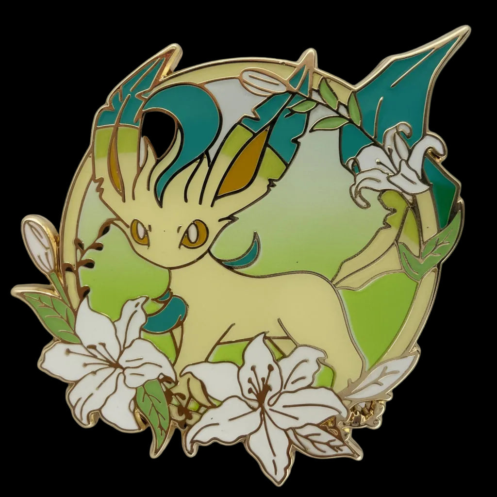Leafeon Floral Pin