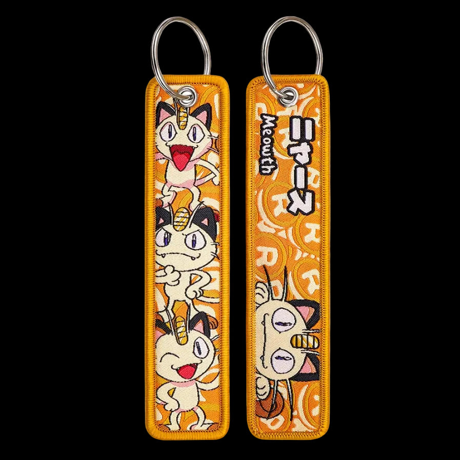 Meowth Jet Tag Keychain