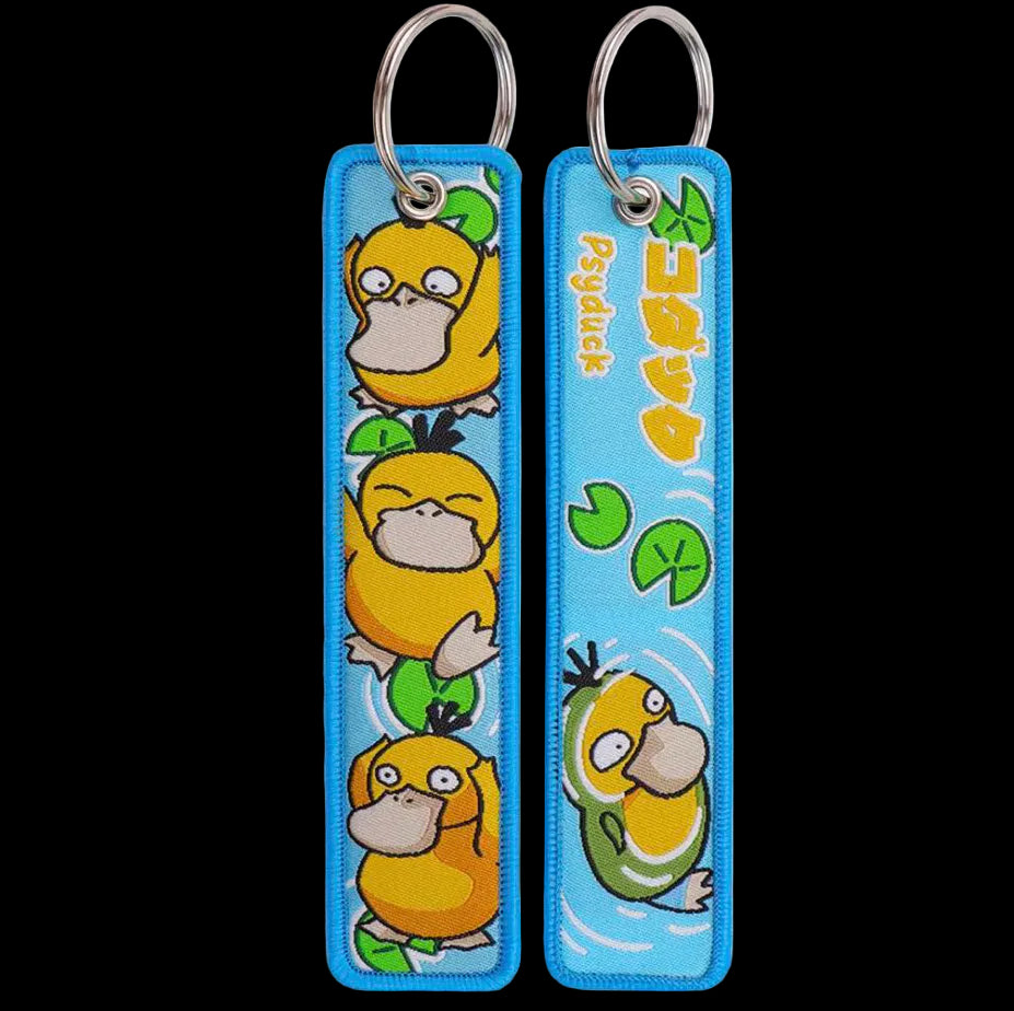 Psyduck Lilypad Jet Tag Keychain