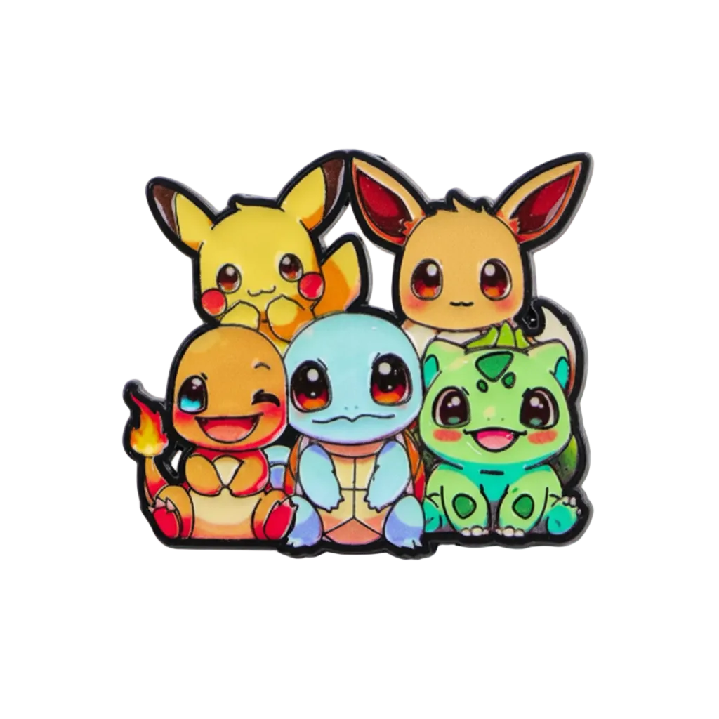 Kanto Starter Squad Pin